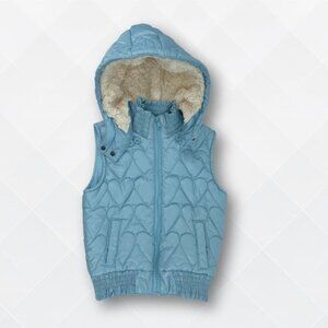 🩵 Old Navy Light Blue Puffer Vest – Kids Size M – Like New!